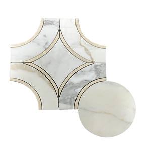 Real Marble Stone Calacatta Gold Mosaic Wall Floor Tiles